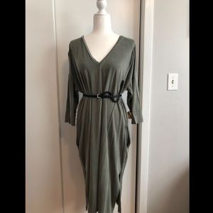 Olive green dress
